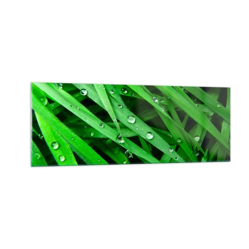 Glass picture - Go Grren - 140x50 cm