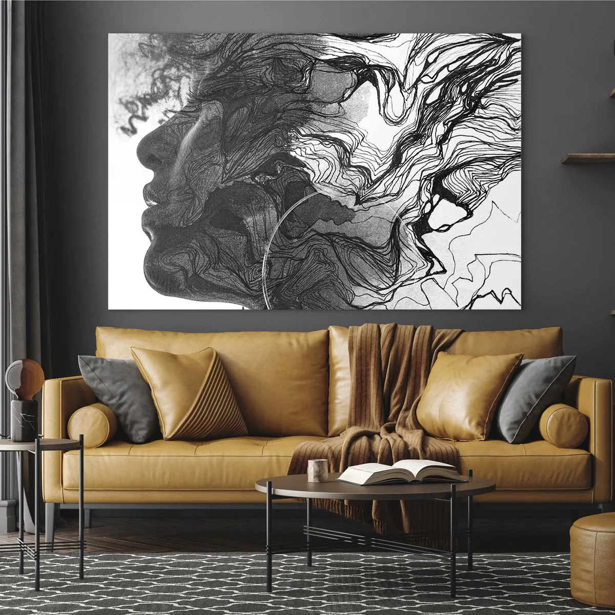 Glass picture - Wrapped up in Dreams - 100x70 cm