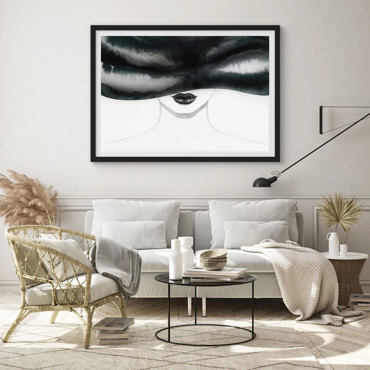 Poster in black frame - Sensual Secret - 40x30 cm