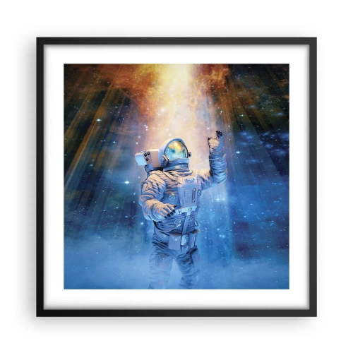 Poster in black frame - Finally at the Destination - 50x50 cm