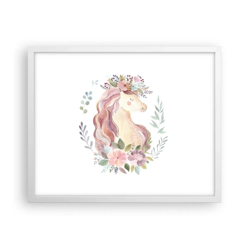 Poster in white frmae - Invitation to the Fairytale World - 50x40 cm