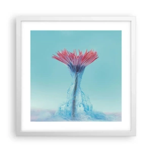 Poster in white frmae - In a Lively Embrace - 40x40 cm