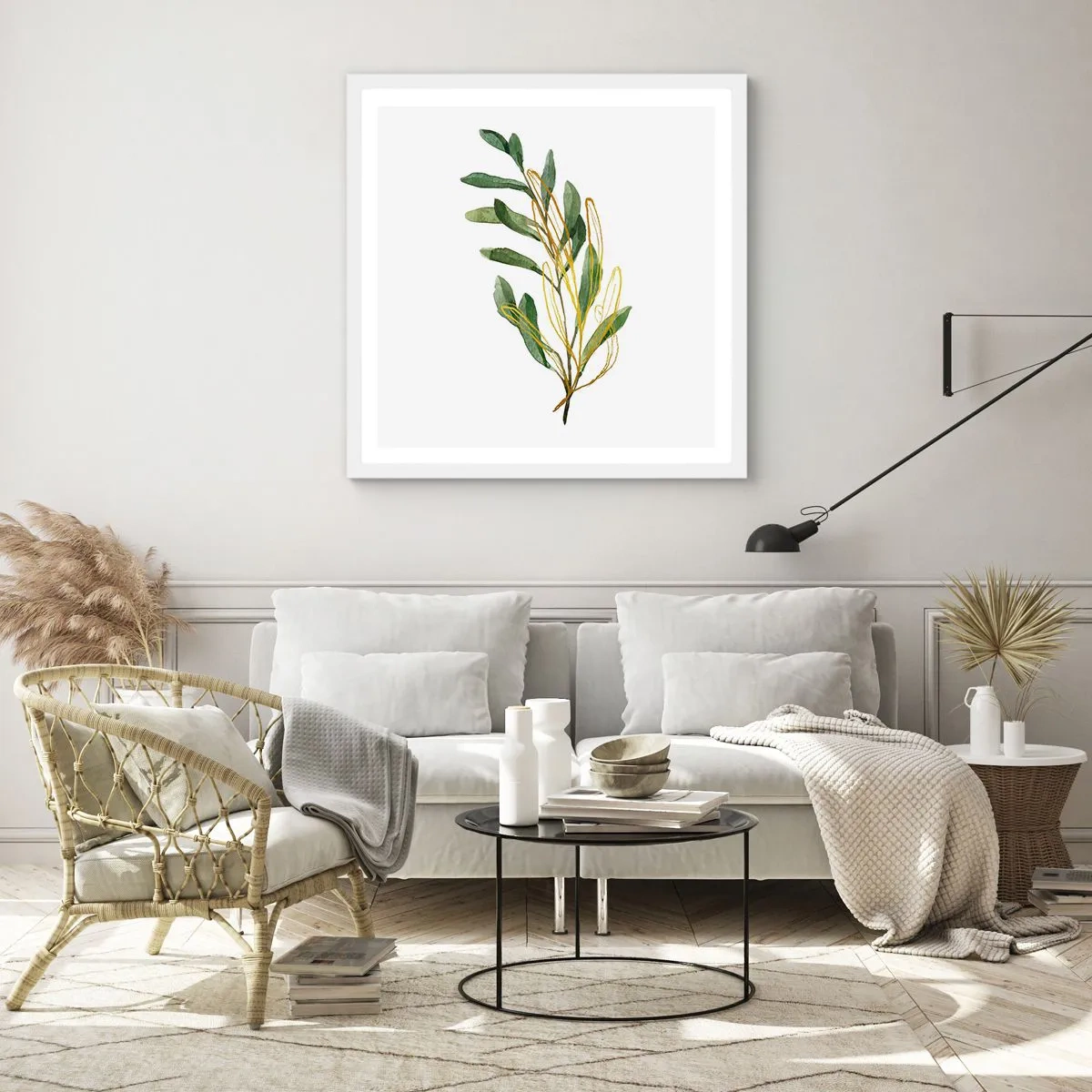 Poster in white frmae - All that Is Good - 60x60 cm