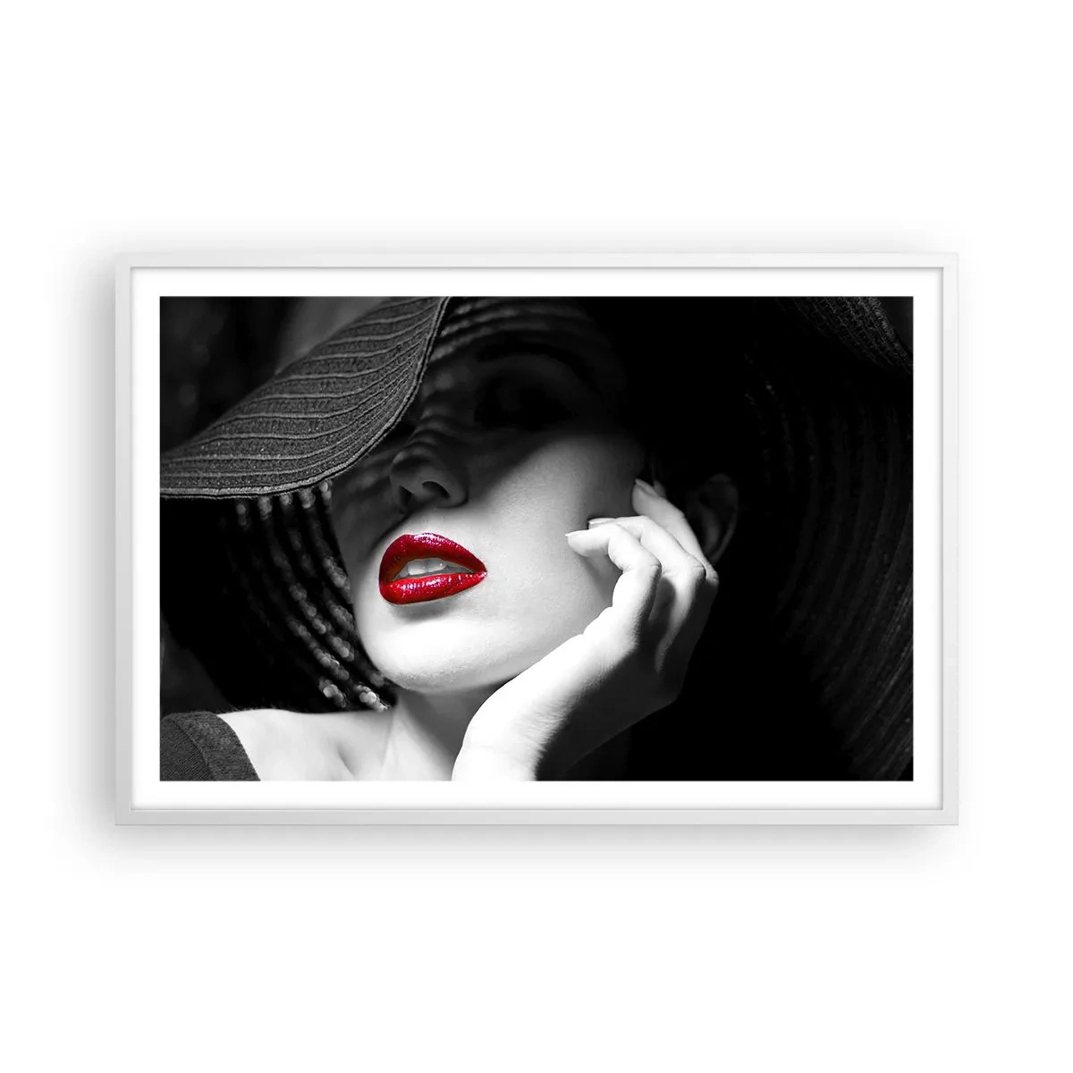 Poster in white frmae - Study in Scarlet - 91x61 cm