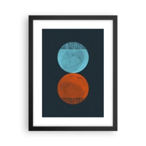 Poster in black frame - Only Geometry? - 30x40 cm