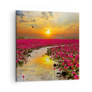 Canvas picture - Secret Life of a Lake - 50x50 cm