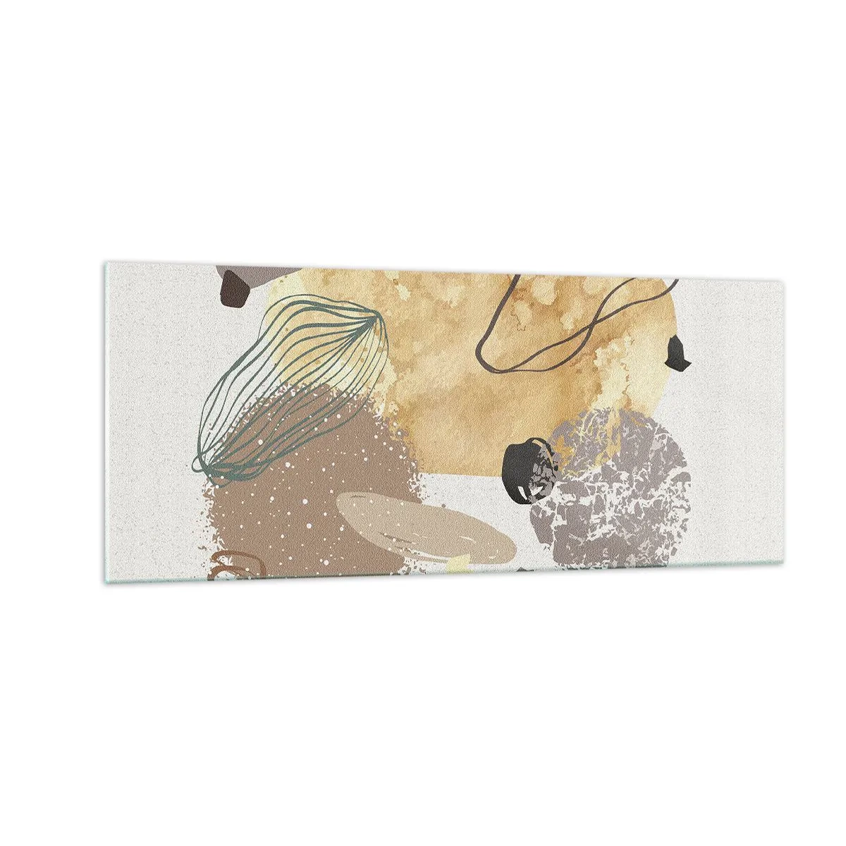 Glass picture - Applied Splashing - 100x40 cm
