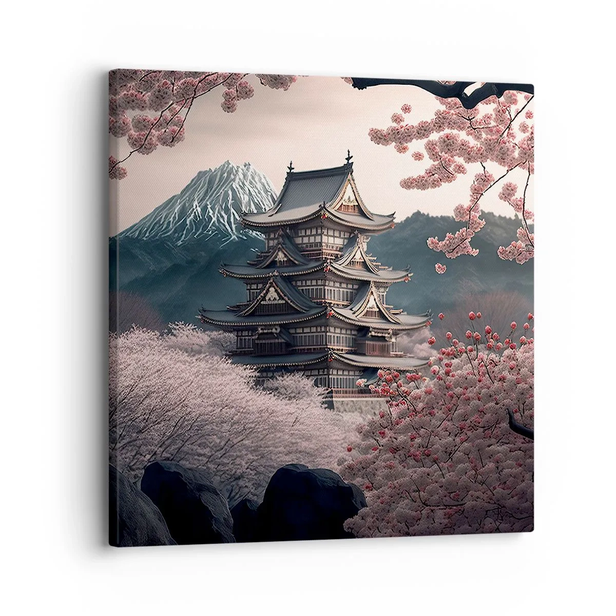 Canvas picture - Land of Cherry Blossoms - 30x30 cm