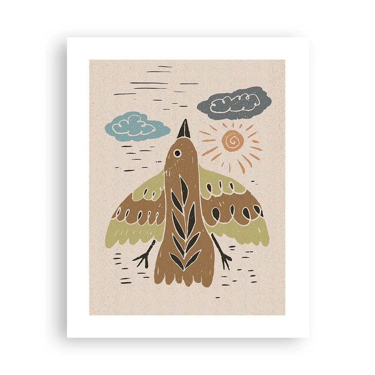 Poster - Joyful Flight - 40x50 cm