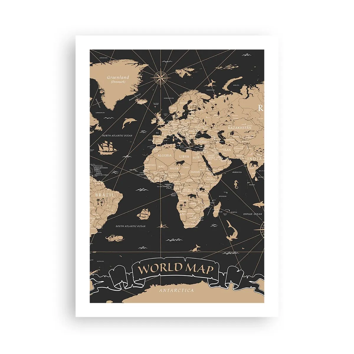 Poster - Borders of My World - 50x70 cm