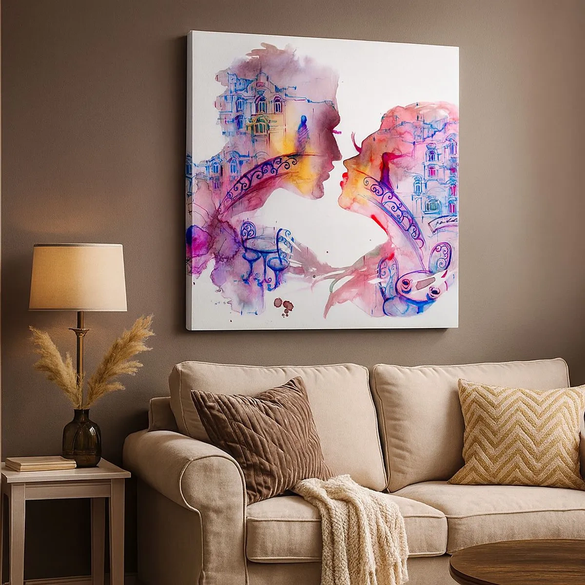 Canvas picture - Secret Bridge Of Sighs - 30x30 cm