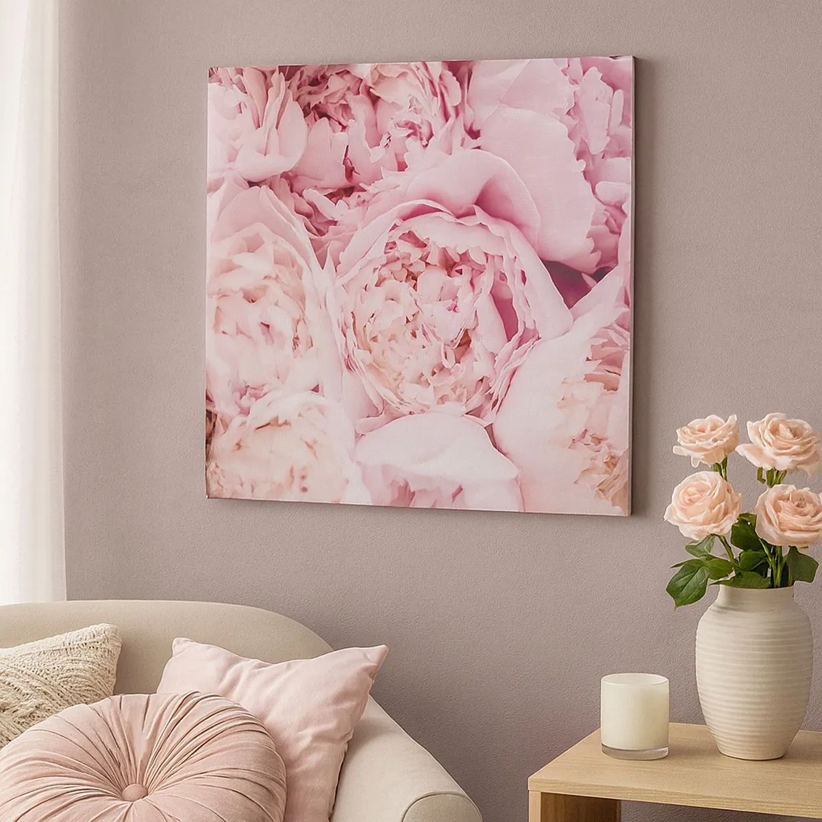 Canvas picture - Cuddly and Fragrant - 30x30 cm