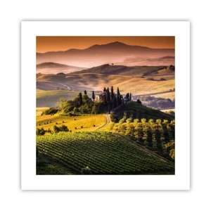 Poster - Arcadia - Tuscan Landscape - 40x40 cm