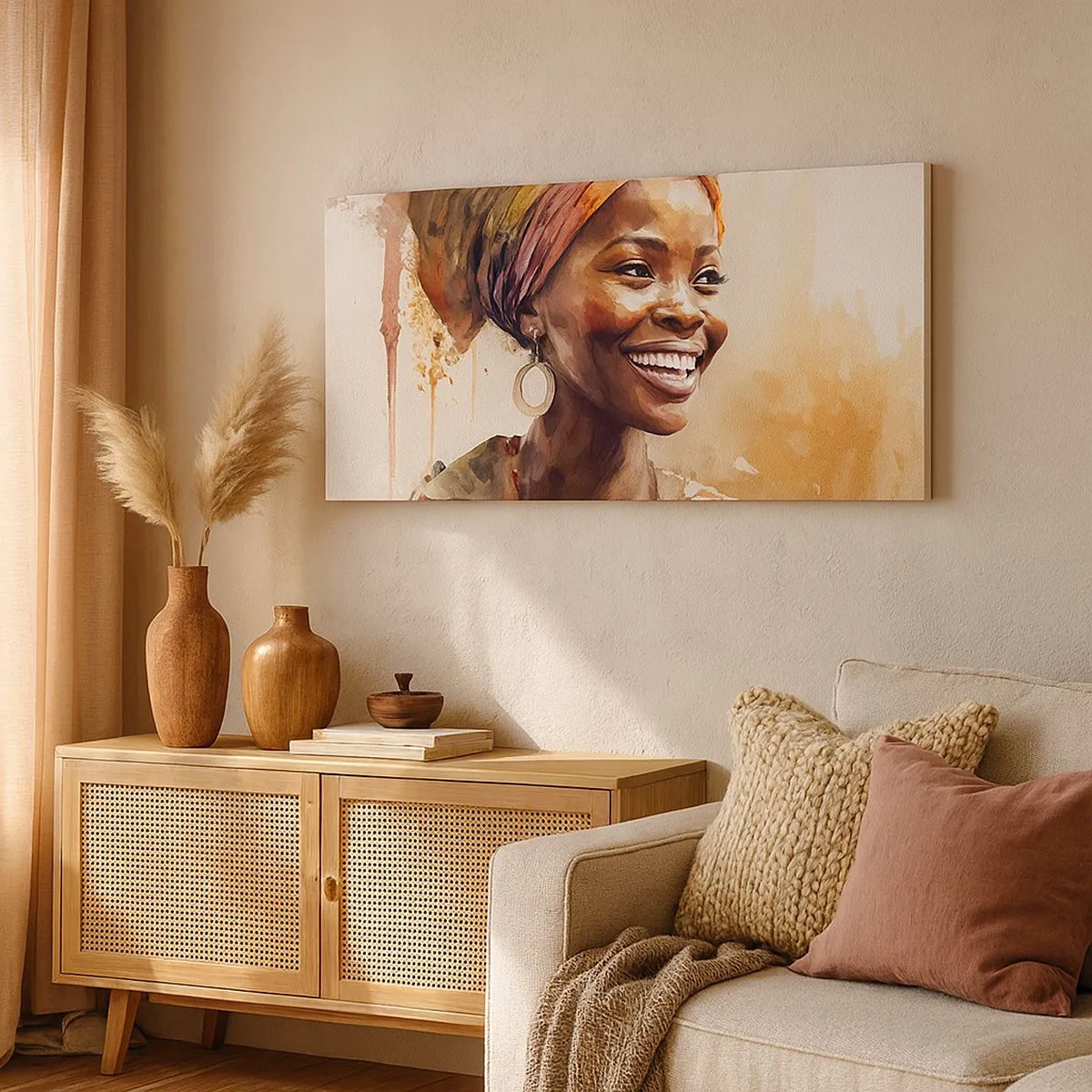 Canvas picture - African Queen - 100x40 cm