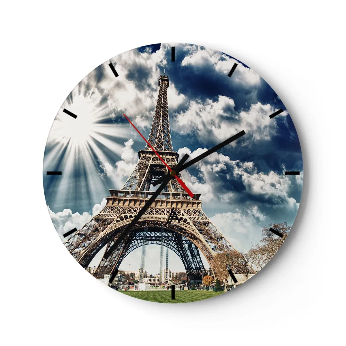 Wall clock - Clock on glass - Like No Other - 40x40 cm