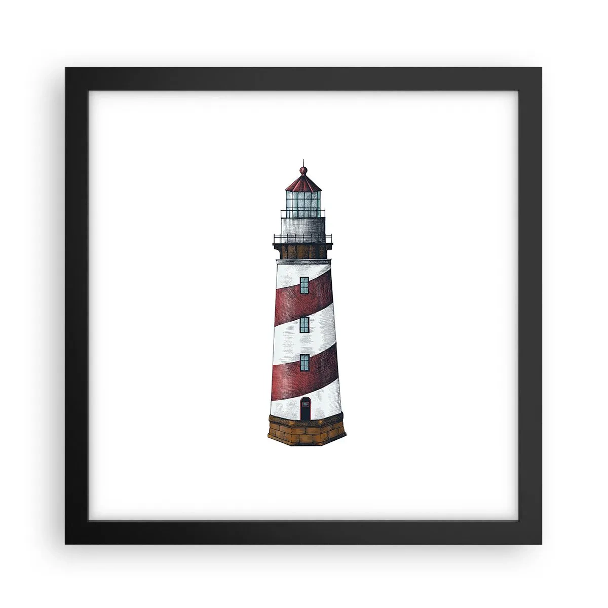 Poster in black frame - Always on Guard - 30x30 cm