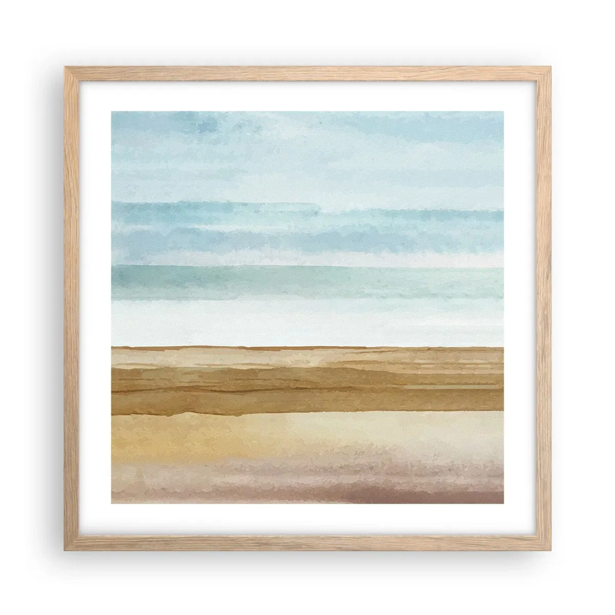 Poster in light oak frame - Calming - 50x50 cm