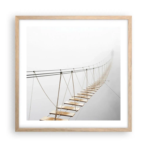 Poster in light oak frame - Where Did He Take You? - 50x50 cm
