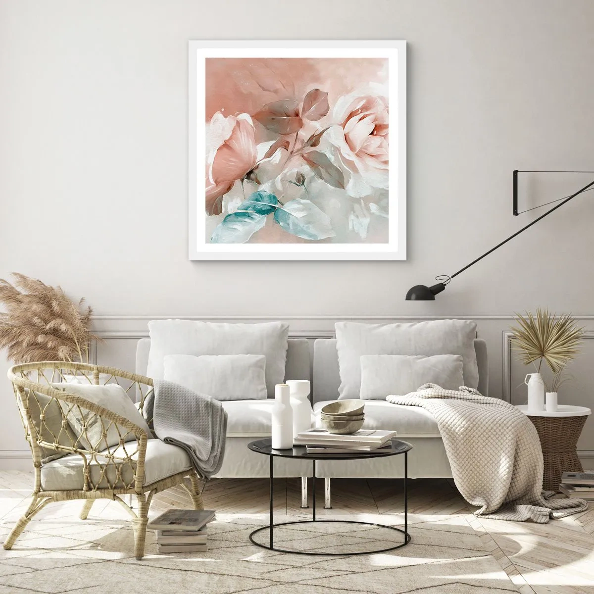 Poster in white frmae - Spirit of Romaticism - 50x50 cm