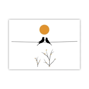 Poster - Nightingale Evening - 100x70 cm