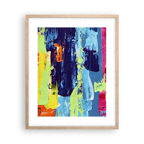 Poster in light oak frame - Life Is Beautiful! - 40x50 cm