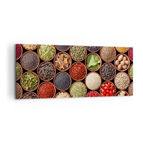 Canvas picture - All Flavours of the World - 120x50 cm