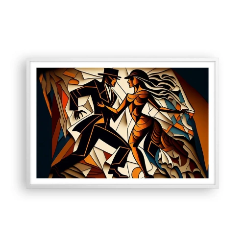 Poster in white frmae - Dance of Passion  - 91x61 cm