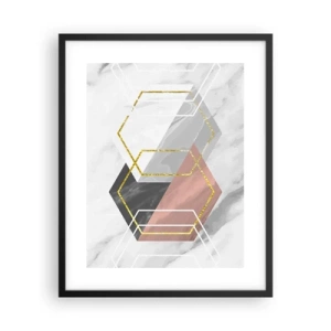 Poster in black frame - Chain Composition - 40x50 cm