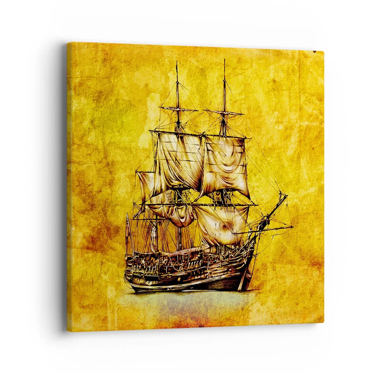 Canvas picture - Direction Tortuga! - 40x40 cm