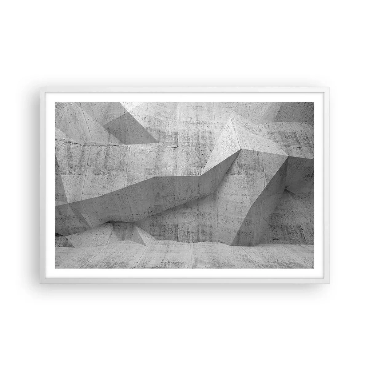 Poster in white frmae - Real Challenge - 91x61 cm