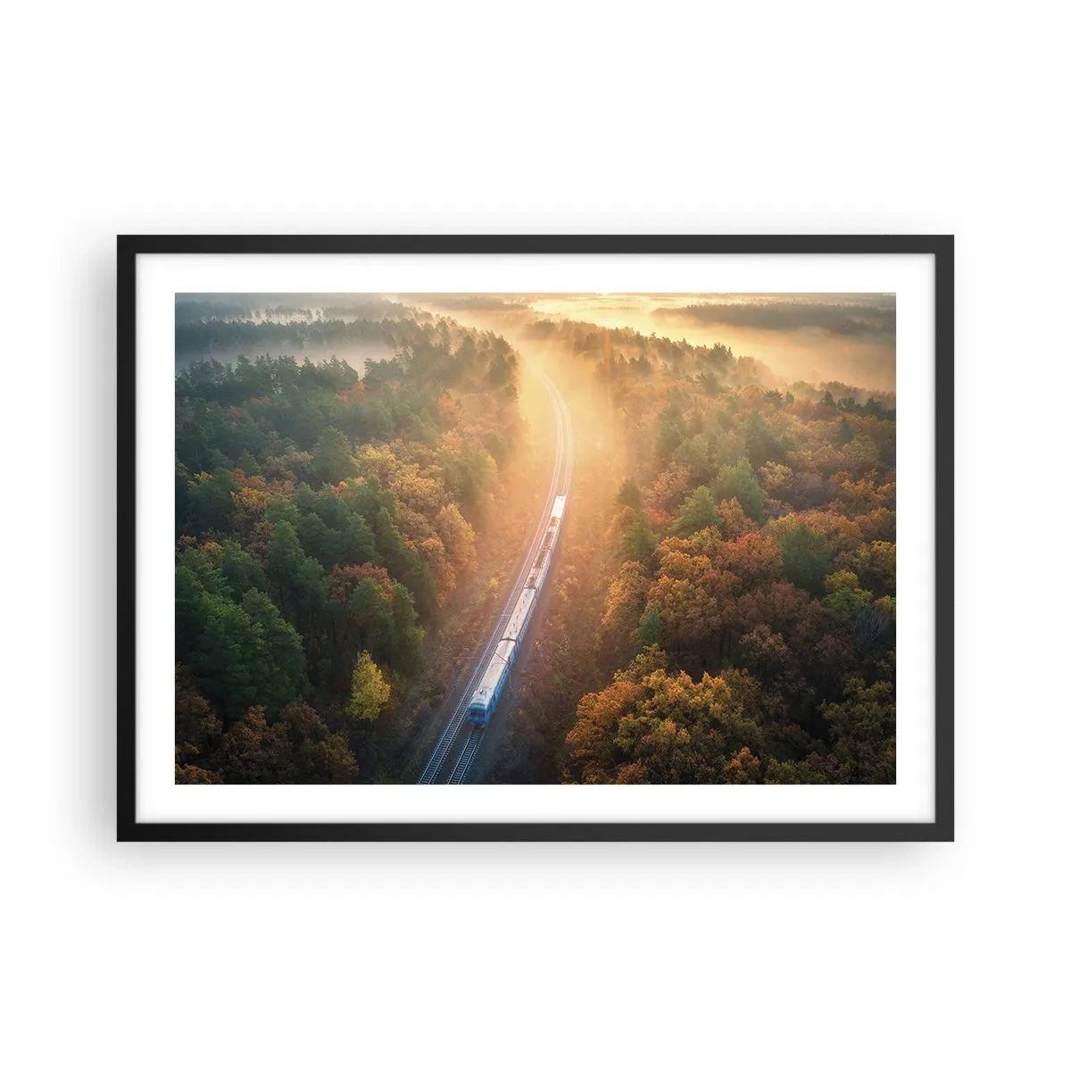Poster in black frame - Autumn Trip - 70x50 cm