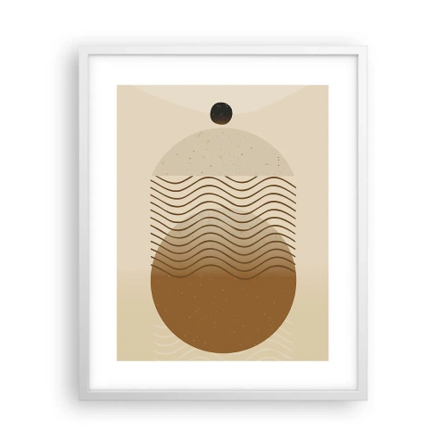 Poster in white frmae - About the Origin of Geometrical Figures - 40x50 cm