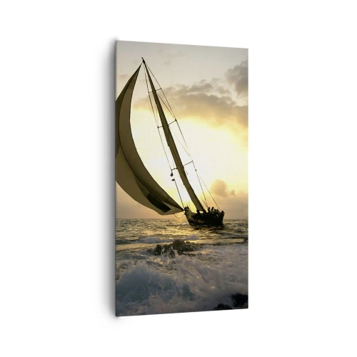 Canvas picture - With and against the Wind - 65x120 cm
