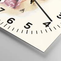 Clock face with numbers