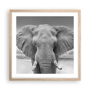 Poster in light oak frame - Welcome to My World - 50x50 cm