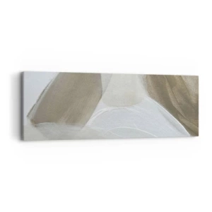 Canvas picture - Waves of White - 90x30 cm