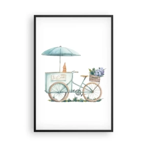 Poster in black frame - Sweet Memory of the Summer - 61x91 cm