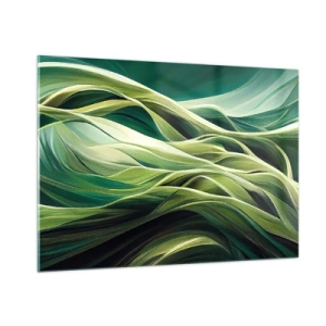 Glass picture - Abstract Playing Green - 100x70 cm