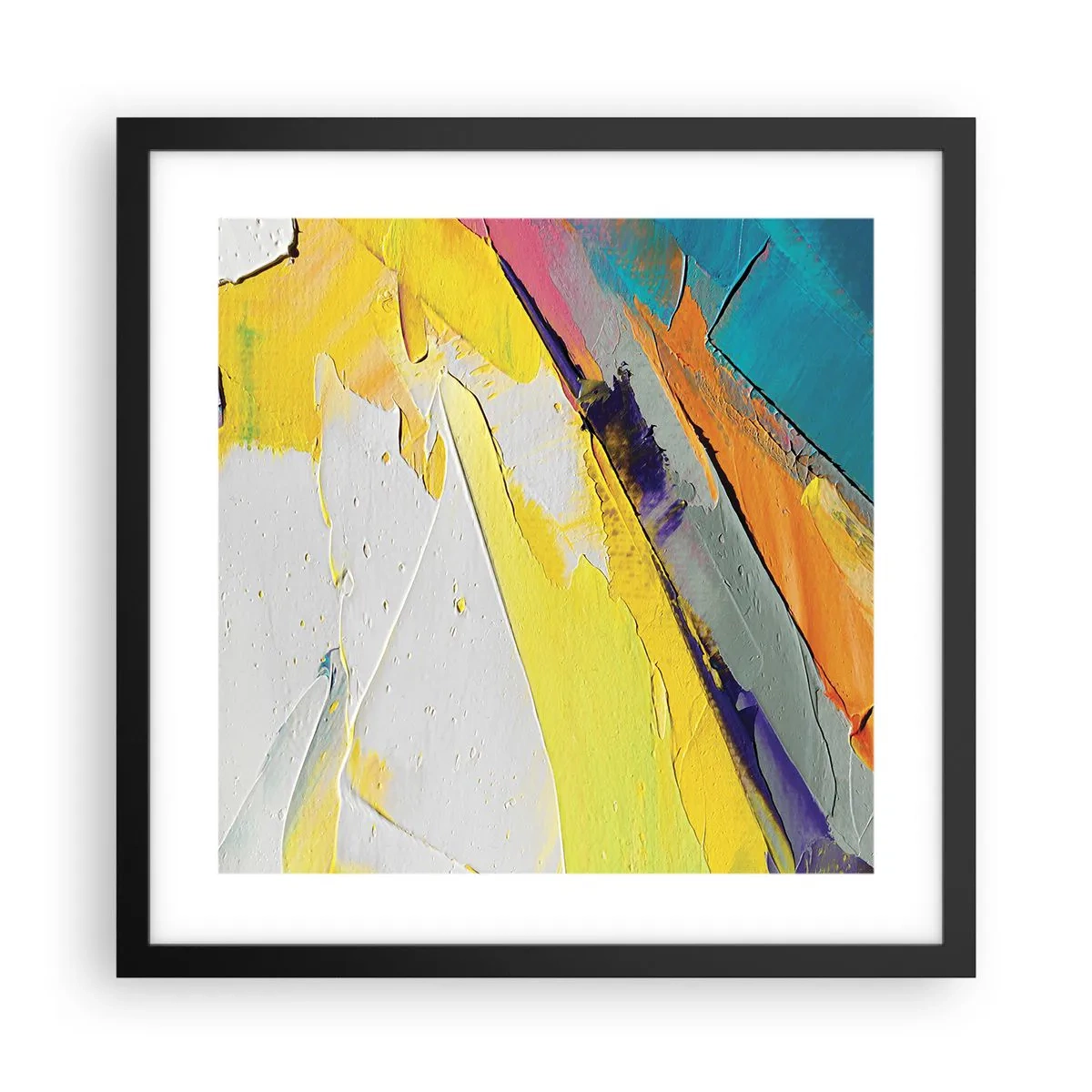 Poster in black frame - Anatomy of Light - 40x40 cm