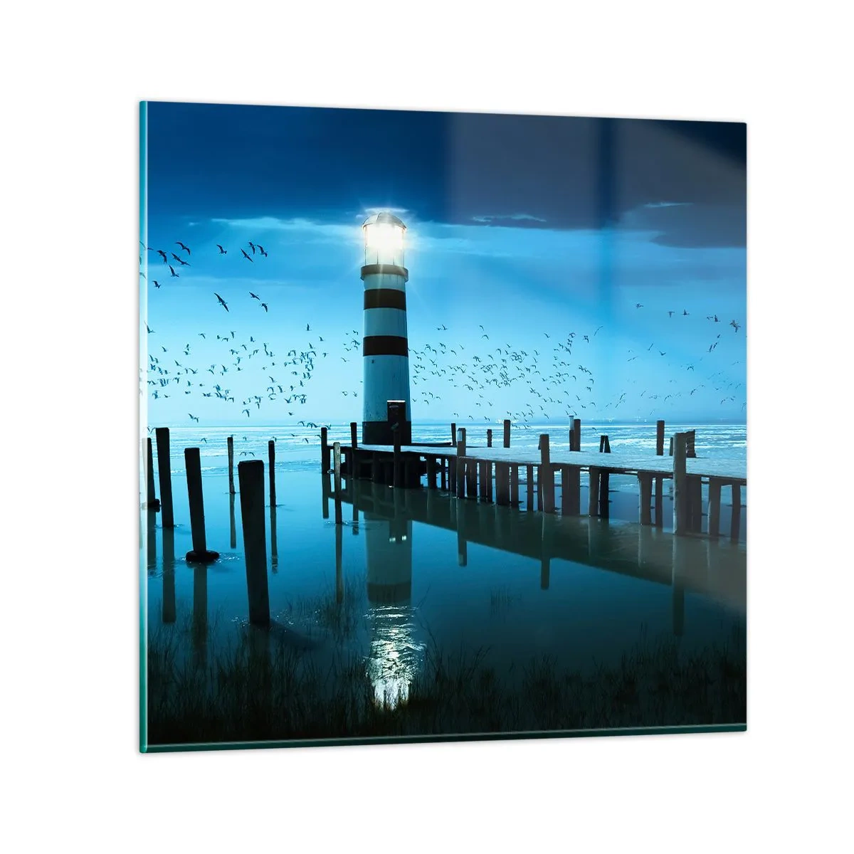 Glass picture - And You Are Not Afraid of Darkness - 70x70 cm