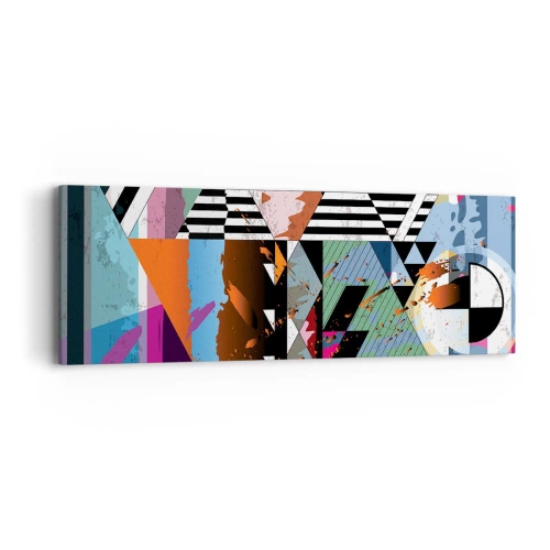 Canvas picture - Geometric and Organic - 90x30 cm