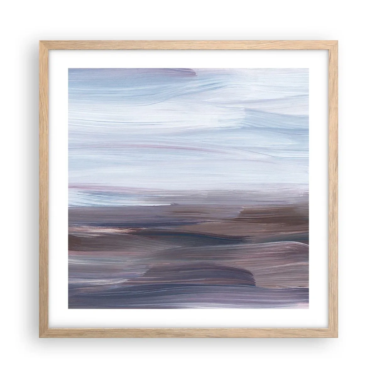 Poster in light oak frame - Elements: Water - 50x50 cm
