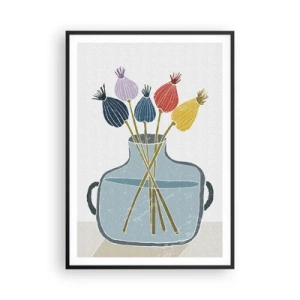 Poster in black frame - As Quiet as Poppies - 70x100 cm