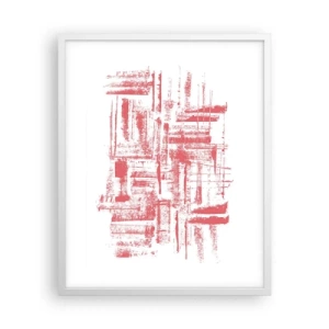 Poster in white frmae - Red City - 40x50 cm