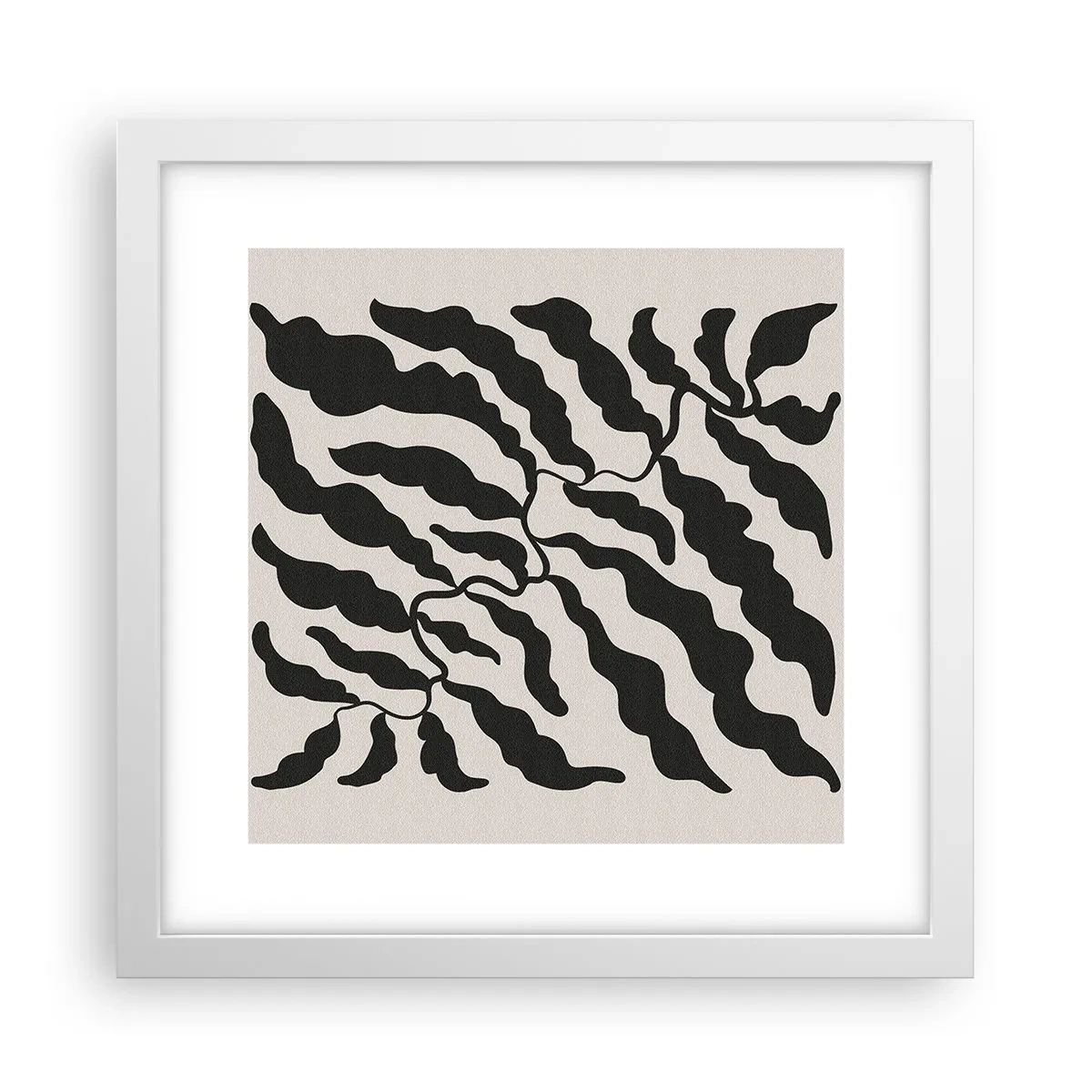 Poster in white frmae - Nature of a Square - 30x30 cm
