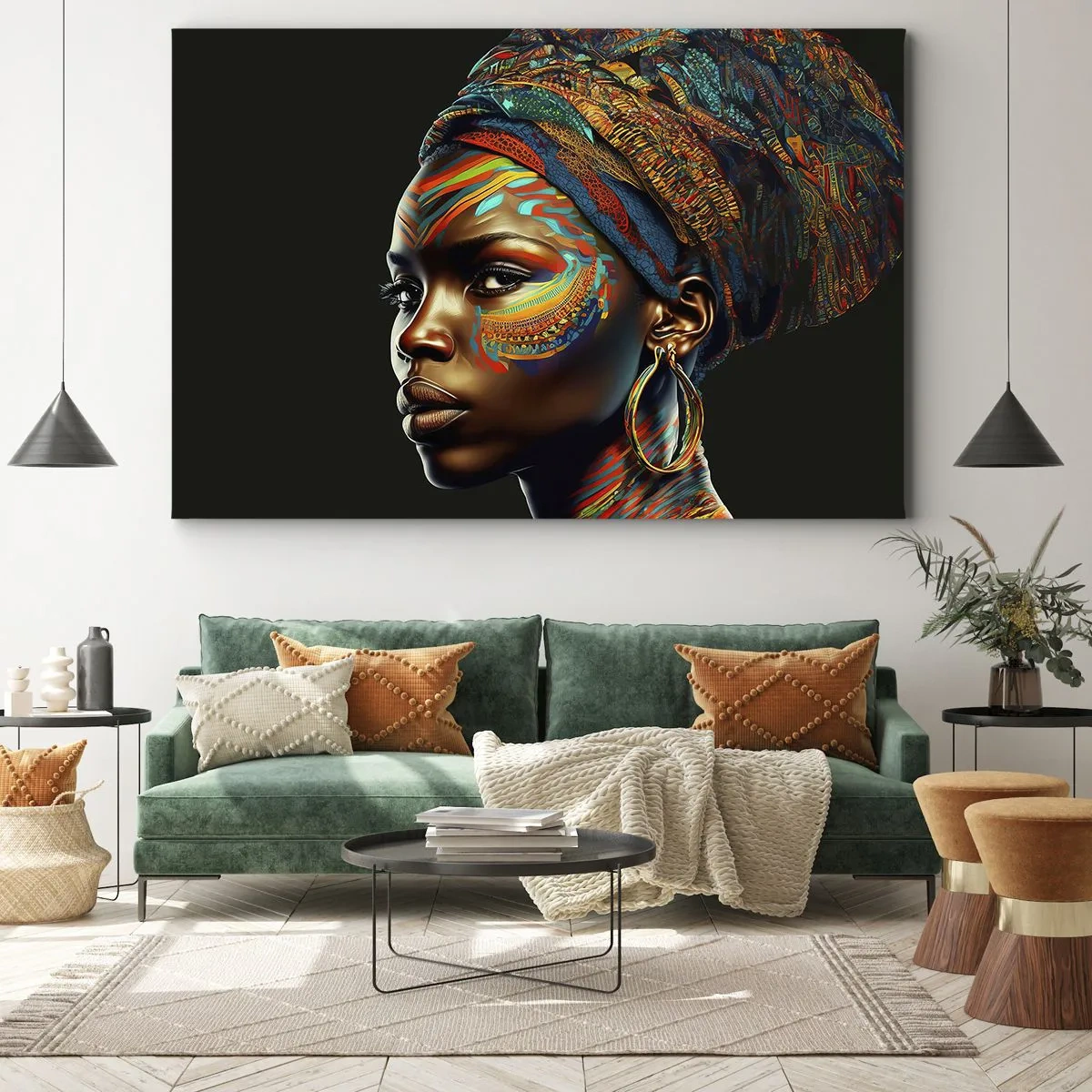 Canvas picture - African Queen - 100x70 cm
