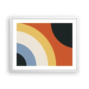 Poster in white frmae - Towards Each Other - 50x40 cm