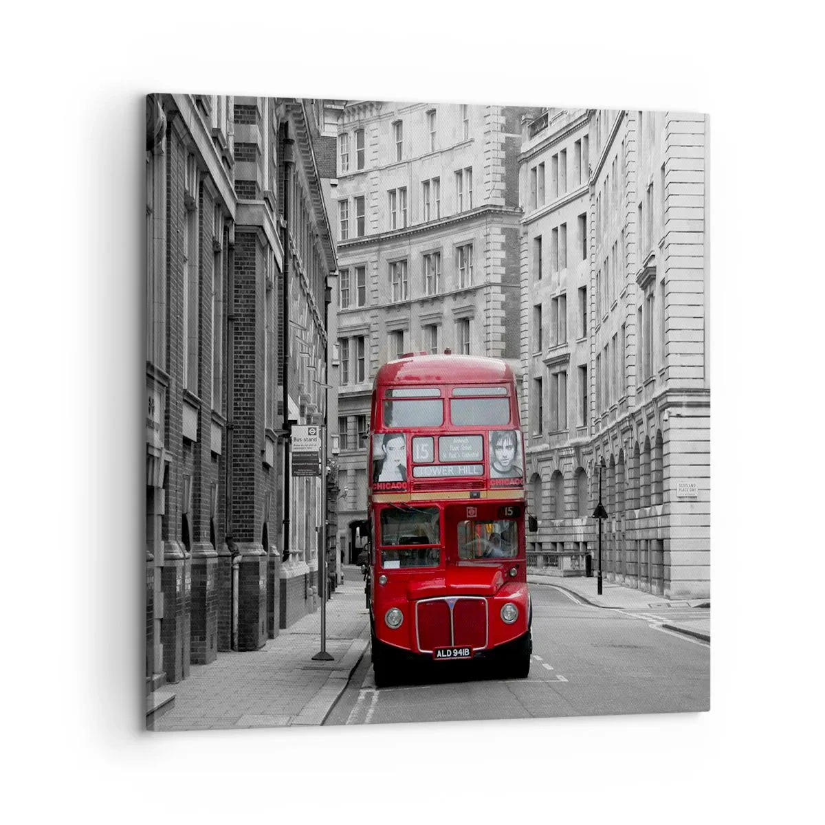 Canvas picture - Routine Doesn't Have to Be Grey - 60x60 cm