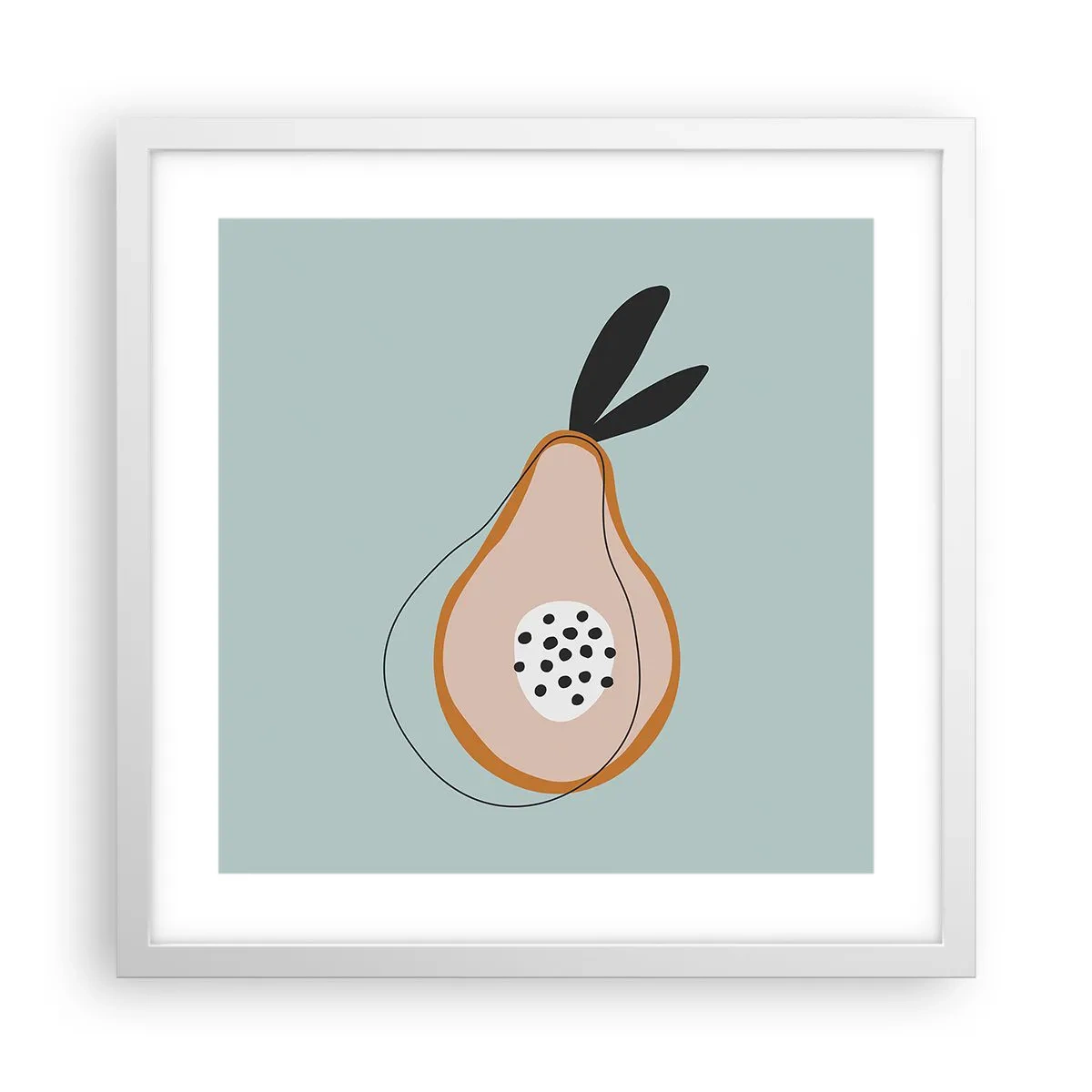 Poster in white frmae - Penetrating the Nature of Things - 40x40 cm