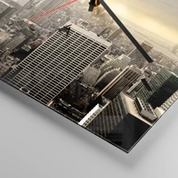 Clock face with lines